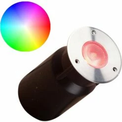 Heissner L463-00 Smart Light RGB Bodeneinbau Spot Und Decklight 3 Watt Silber