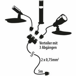 Heissner SMART LIGHTS Starter Set "Gartenleuchten Mit Dämmerungssensor" -Deutschland Schwimmbad Verkaufs-Shop 06 1 Anschlussverteilung SL Lampen heissner