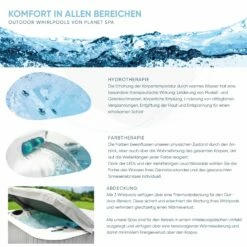 Whirlpool SPA Correll Classic 1100l, 200x200x82cm, 30 Düsen -Deutschland Schwimmbad Verkaufs-Shop 2810500 2810501 810502 Whirlpool Planet Spa Info 04 1