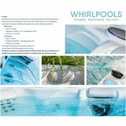 Whirlpool SPA Domenico 1200l, 216x216x92 Cm, 30 Düsen -Deutschland Schwimmbad Verkaufs-Shop 2810500 2810501 810502 Whirlpool Planet Spa Info 06 2