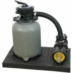 Sandfilteranlage 4 M³/h Pumpenleistung, 6-Wege-Ventil ,15kg Sand SF 128