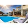 KWAD Styropor Pool De Luxe Komplettset 6,0 X 3,0 X 1,5m Mit 0,8 Mm Innenhülle Blau Inkl. Ecktreppe Links