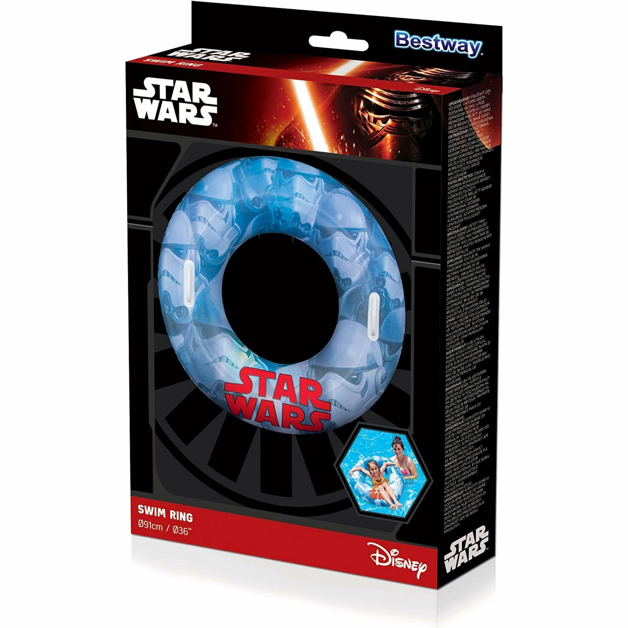 Bestway 91203 Schwimmring Ø 91 Cm Im Star Wars Design Zum Baden Im Pool Oder Meer 2 Bestway 91203 Schwimmring Ø 91 Cm Im Star Wars Design Zum Baden Im Pool Oder Meer – Bild 2