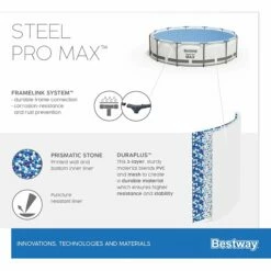 Bestway Steel Pro MAX Frame Pool Komplettset 366 X 122 Cm (56420GS) -Deutschland Schwimmbad Verkaufs-Shop Bestway Power Steel Pro Max