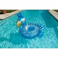 Bestway 41101 Pretty Peacock Schwimmtier 198x164 Cm Zum Aufblasen -Deutschland Schwimmbad Verkaufs-Shop Bestway aufblasbarer Pfau solo im wasser