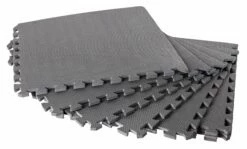 SUMMER FUN Bodenschutzmatten, Grau, 500x500x8mm (8 Stück Im Set = 2qm) -Deutschland Schwimmbad Verkaufs-Shop Bodenschutzmatte grau gruppe freisteller heissner