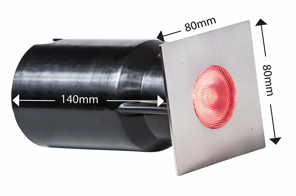 Heissner L464-00 SMART LIGHT Decklight, 3W, RGB, Edelstahl, "quadratisch 2 Heissner L464-00 SMART LIGHT Decklight, 3W, RGB, Edelstahl, "quadratisch – Bild 2