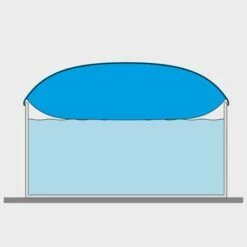 Waterman Luftkissen Poolabdeckung Aufblasbare Abdeckplane Rund Ø 4,5 M Grau/innen Beige Mit Ösen Und Kordelzug -Deutschland Schwimmbad Verkaufs-Shop Luftkissen Abdeckplane 05