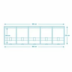 Polygroup Summer Waves Elite Frame Pool Set 488 X 122 Cm (3000121) -Deutschland Schwimmbad Verkaufs-Shop P4001648B Abmessungen
