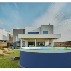 Stahlwandpool Set (6-teilig) Rund 450x90 Cm, Stahl 0,3 Mm Anthrazit, Folie 0,2 Mm Sand, Overlap 10 Stahlwandpool Set (6-teilig) Rund 450x90 Cm, Stahl 0,3 Mm Anthrazit, Folie 0,2 Mm Sand, Overlap -Deutschland Schwimmbad Verkaufs-Shop Planet Pool Stahlwandpool anthrazit sand overlap OS 06 13