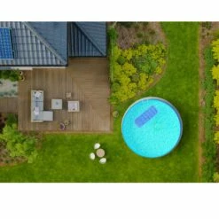 SUMMER FUN Stahlwandpool Rund 460x90 Cm, Stahl 0,3 Mm Weiß, Folie 0,2 Mm Blau, Overlap -Deutschland Schwimmbad Verkaufs-Shop Planet Pool Stahlwandpool weiss blau overlap OS 07 7