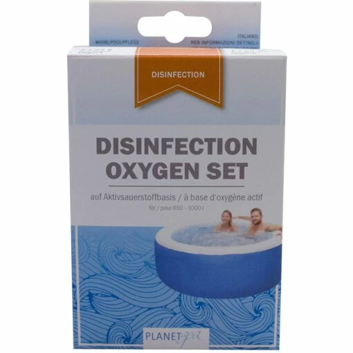Desinfection Oxygen, Planet Spa 5 X 30 G+1 X 50 Ml -Deutschland Schwimmbad Verkaufs-Shop Planet Spa Disinfection Oxygene Whirlpoolpflege Sauerstoff