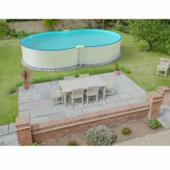 Waterman Stahlwandpool Set (12-teilig) Hoch Achtform 470 X 300 X 120 Cm, Stahl 0,4 Mm Weiß Folie 0,4 Mm Blau -Deutschland Schwimmbad Verkaufs-Shop S81009MSVS S81010MSVS S8140MSVS Stahlwandbecken Achtform Weiss Blau 02 5