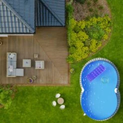 Stahlwandpool Achtform 650x420x120 Cm, Stahl 0,4 Mm Anthrazit, Folie 0,4 Mm Blau, Einhängebiese -Deutschland Schwimmbad Verkaufs-Shop S81068MSVS S81069MSVS S81073MSVS Stahlwandbecken Achtform Athrazit Blau 06 1