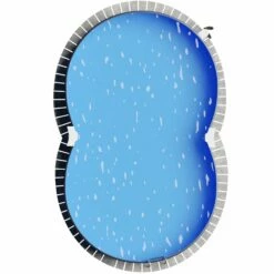 Stahlwandpool Achtform 650x420x120 Cm, Stahl 0,4 Mm Anthrazit, Folie 0,4 Mm Blau, Einhängebiese -Deutschland Schwimmbad Verkaufs-Shop S81068MSVS S81069MSVS S81073MSVS Stahlwandbecken Achtform Athrazit Blau 09 1