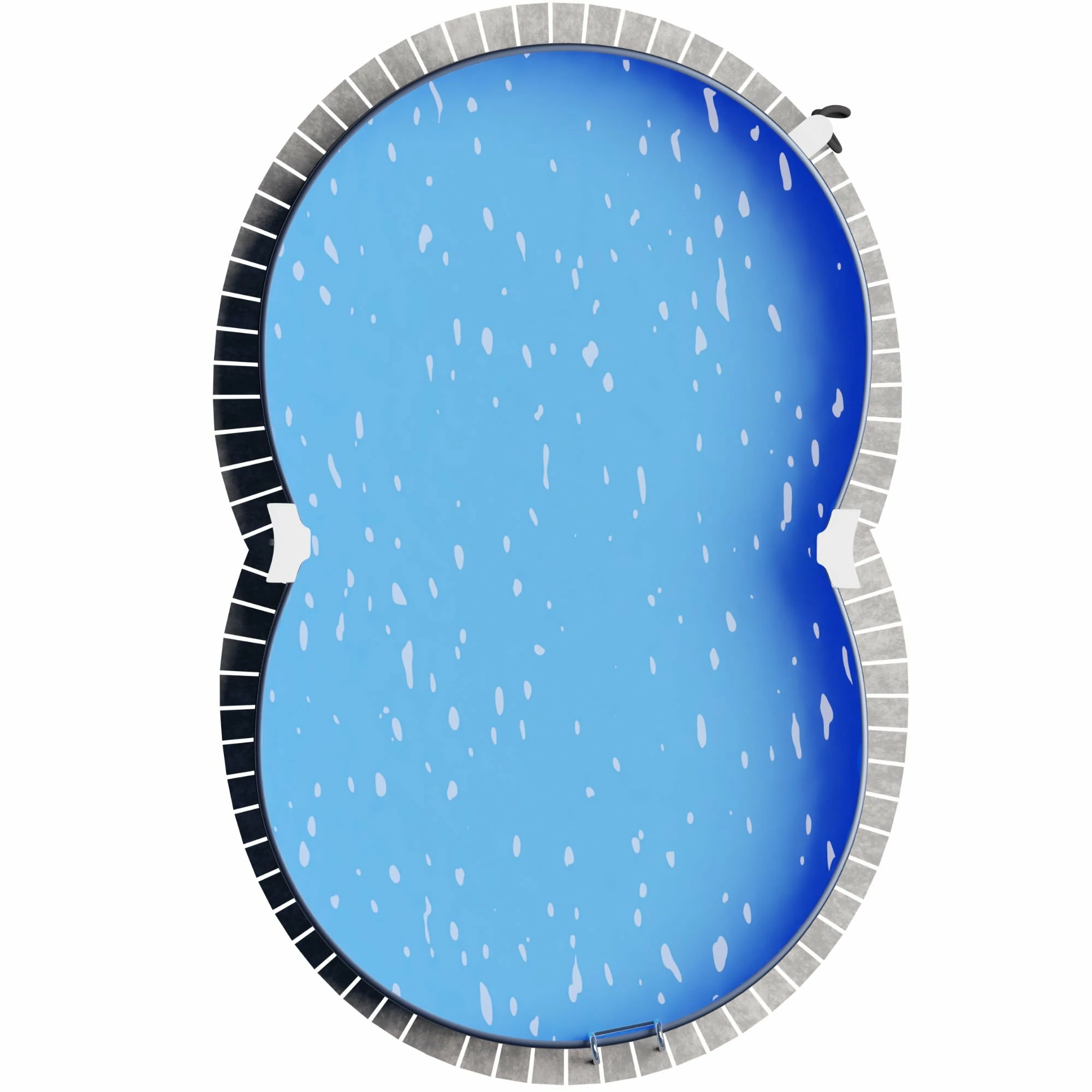 Stahlwandpool Achtform 470x300x120 Cm, Stahl 0,4 Mm Anthrazit, Folie 0,4 Mm Blau, Einhängebiese 9 Stahlwandpool Achtform 470x300x120 Cm, Stahl 0,4 Mm Anthrazit, Folie 0,4 Mm Blau, Einhängebiese – Bild 9