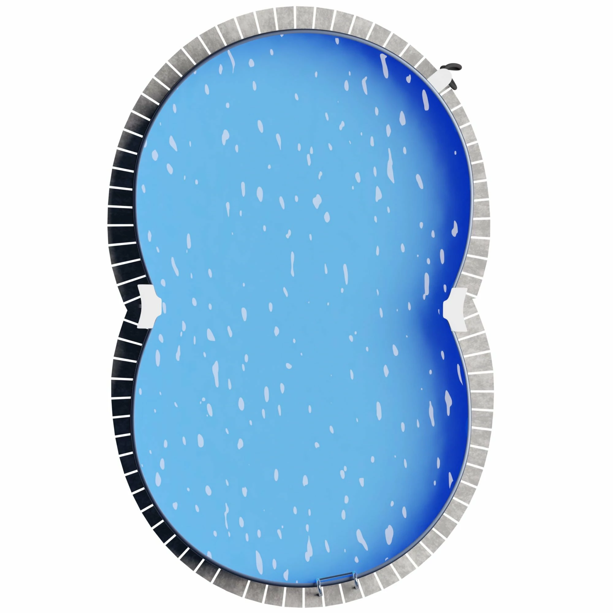 Stahlwandpool Achtform 650x420x120 Cm, Stahl 0,4 Mm Anthrazit, Folie 0,4 Mm Sand, Einhängebiese 9 Stahlwandpool Achtform 650x420x120 Cm, Stahl 0,4 Mm Anthrazit, Folie 0,4 Mm Sand, Einhängebiese – Bild 9