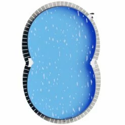 Stahlwandpool Achtform 540x350x120 Cm, Stahl 0,4 Mm Anthrazit, Folie 0,4 Mm Sand, Einhängebiese -Deutschland Schwimmbad Verkaufs-Shop S81081MSVS S81083MSVS Stahlwandbecken Achtform Athrazit Sand 09 n