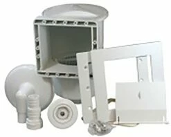 Stahlwandpool Set (5-teilig) Hoch Rund Classic 450 X 120 Cm, Stahl 0,4 Mm Weiß Folie 0,3 Mm Blau -Deutschland Schwimmbad Verkaufs-Shop Standard Einbauskimmer mit Ruecklaufduese 2