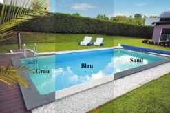 KWAD Styropor Pool Gran Canaria Komplettset 7,0 X 3,5 X 1,5m Mit 0,8 Mm Innenhülle Blau Inkl. Römertreppe 13 KWAD Styropor Pool Gran Canaria Komplettset 7,0 X 3,5 X 1,5m Mit 0,8 Mm Innenhülle Blau Inkl. Römertreppe -Deutschland Schwimmbad Verkaufs-Shop Styropor Pool Grau Blau Sand 3