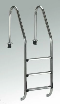 SUMMER FUN Poolleiter Edelstahl Für Tiefbecken Mit 120 Cm Höhe - Weite Stufen