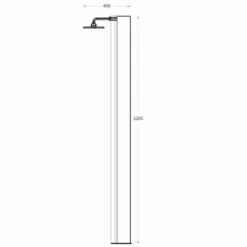 Waterman Solardusche Edelstahl Inox 60 L Gartendusche -Deutschland Schwimmbad Verkaufs-Shop solardusche inox 30 liter abmessung 1